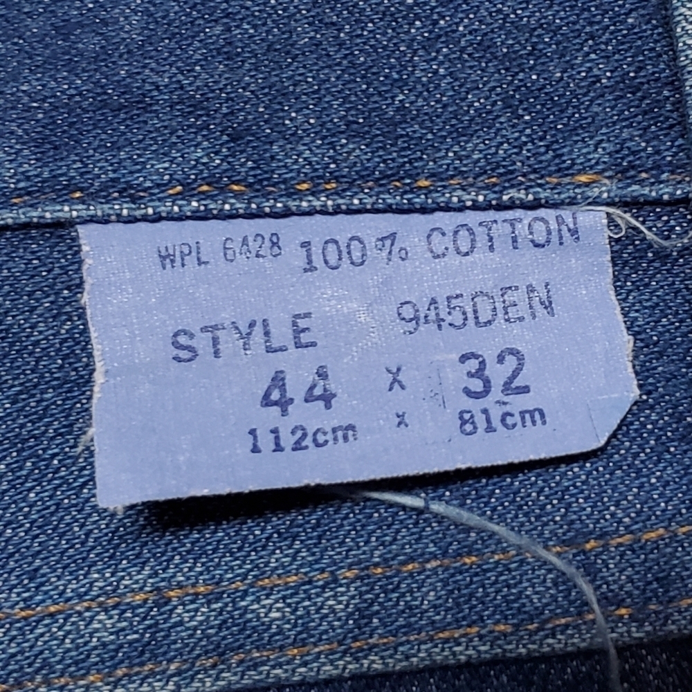 Vintage 1970s Wrangler Unisex Extra High Rise Boot Cut Dark Wash Jeans 945DEN - Picture 11 of 11